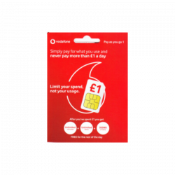 Sim anonima 100% Vodafone UK pronta per l'uso!!